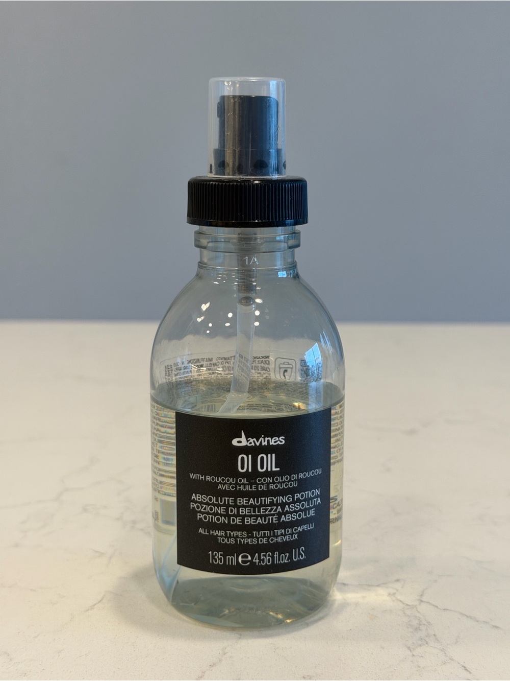 Davines OI Oil Absolute Beautifying Potion with Roucou Hair Treatment 4.56 FL OZ